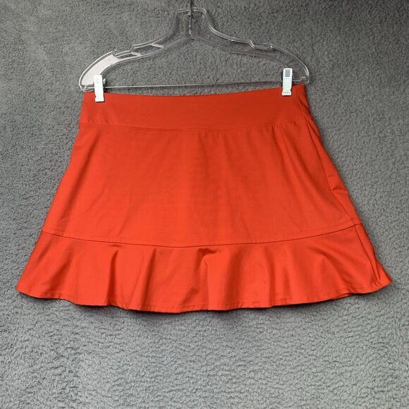 Tommy Bahama Skort Womens L Orange Golf Tennis Pickleball Casual Elastic Waist - Picture 4 of 8